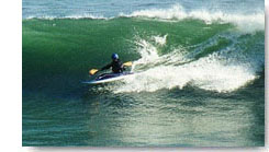 Kayak surfing