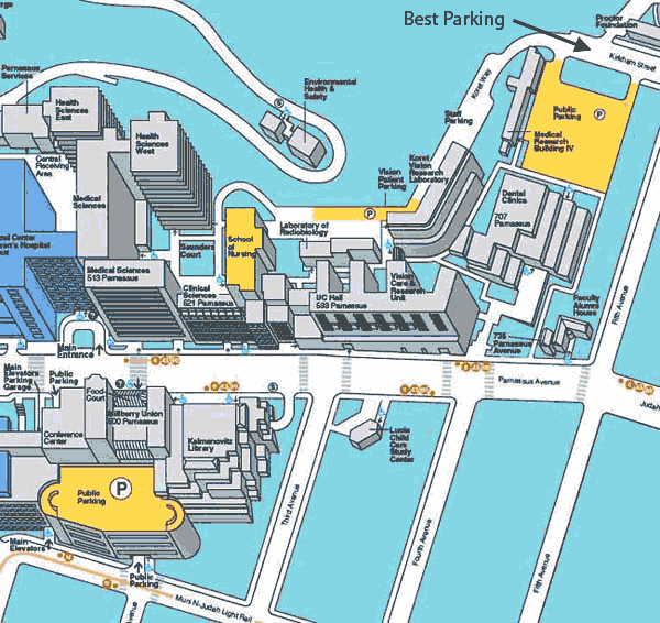 Map of UCSF Medical Center
