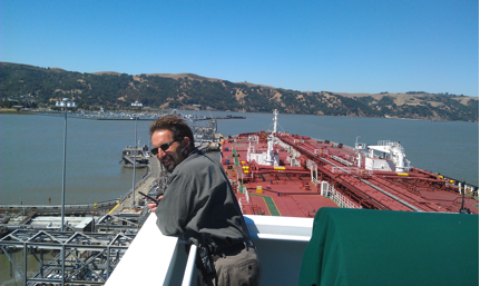 An SF Bar Pilot at work